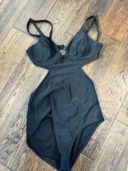 Black One-Piece Suit