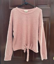 NWT Thread & Supply medium, pink, tie front sweater. Super soft and cozy.