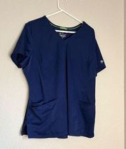 Women's Healing Hands Scrub Top Size XL Royal Blue