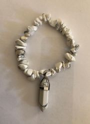 Handmade White Howlite Bracelet