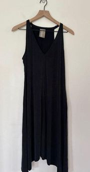 Anthropologie Dolan Left Coast Willa Asymmetrical Midi Dress in Black. Medium