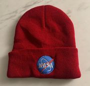 Red Wine NASA Beanie