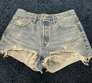 501 High-Waisted Denim Shorts