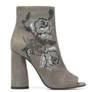 BARRI Grey suede Embellished Bootie