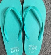 Turquoise Flip Flops