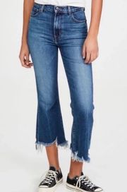 Julia High-Rise Flare Jeans in Wonderland Destruct