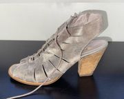 Paul Green Cosmo 5.5/ US 8 US silver leather sandals booties