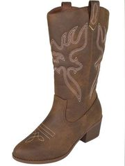 Forever WESTERN Boots Brown new!