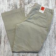 18 // Isaac Mizrahi for Target NWT Khaki Wide Leg Cotton Pants