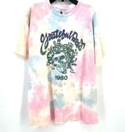 Junk Good Grateful Dead 1980 Tie Dye T Shirt Womens Size Medium Oversize