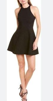 Likely Women's Halter Neck Skater Fit & Flare Party Dress In Black Size 8