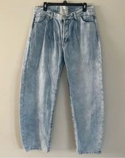 One teaspoon light wash button fly jeans