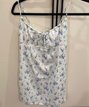 Princess Polly NWT  jayde floral mini dress blue us 4