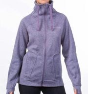 Avalanche Purple Fleece Full Zip Jacket. Size Small.