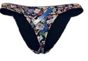 Women's Late Bloomer Banded Hipster Bottom, Black/White Combo NWT