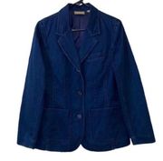 Liz Claiborne Denim Blue Blazer (Size 8P)