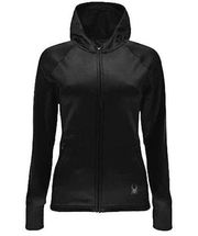 Women’s NWT Spyder Jacket Black Zipper Front Size Large