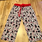 Mickey Mouse PJ cropped bottoms - size small