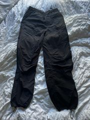Black  Parachute Pants