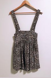 Leopard Suspenders Dress