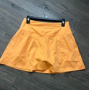 Orange Tennis Skirt