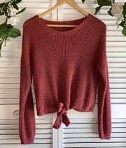 Pink Cropped Sweater