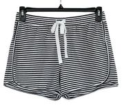 Style & Co Small Casual Pull-On Shorts Striped Stretch Elastic Waist Loungewear