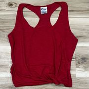 Zyia Active Knot Just A Cute Tank Top Red Women’s Large