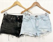 BDG High Rise Girlfriend Fit Denim Jean Shorts Bundle