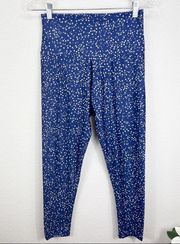 Onzie Star Spangled Midi Length Leggings Blue White High Waist M/L