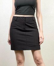 Vintage y2k INC Black Pinstriped  Mini Pencil Skirt