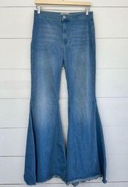 Free People  Women’s 30R Just Float On Bell Bottom Flare Jeans