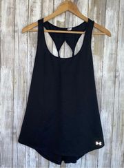 Under Armor Black Loose Opened Fitted Tank