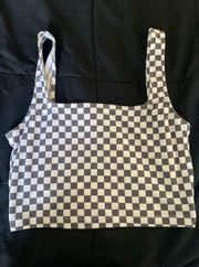 Checkered Crop Top