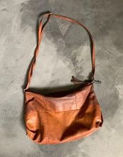 Anthropologie Day & Mood Molly Crossbody Purse Whiskey Leather Brown