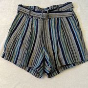 NWOT Chaser high waisted shorts belted size S