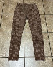 Brown skinny pants. Worn once!