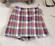 Vtg Y2K 90’s Ann Taylor plaid cotton faux skirt shorts 6​