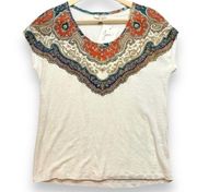 NWT Joie Nasa Linen Printed Top