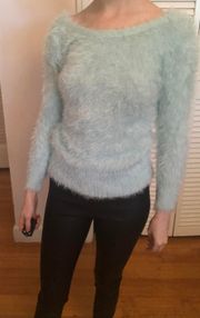 Blue Fuzzy Sweater