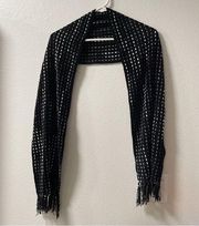 Croft & barrow dot line black Scarf