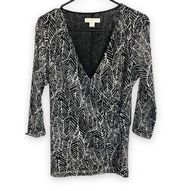 Coldwater Creek Faux Wrap Blouse