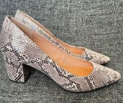 NEW Corso Como Ryanna Pumps Natural Pythonius Snake Print Women’s Size 8.5