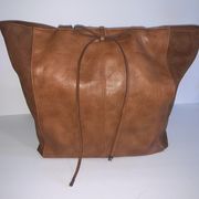 Style And Co Brown Faux Leather Tote Bag 