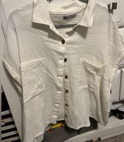 NWT Button Front Shirt