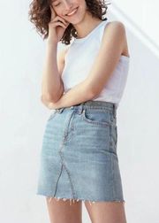 Everlane The Reconstructed Denim Skirt Sz 24