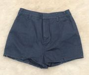 Honey belle blue high waisted shorts