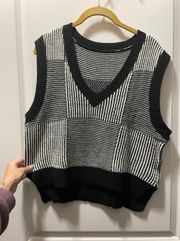 Brand New Black And White Sweater Tank