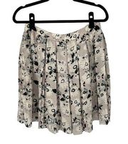 Banana Republic Daisy Floral Pleated Skirt