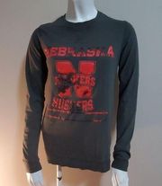 Pro Edge Gray Nebraska Huskers Long Sleeve Tee (S)